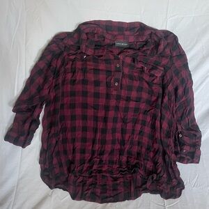 Buffalo Checker Women's Long Sleeve Top